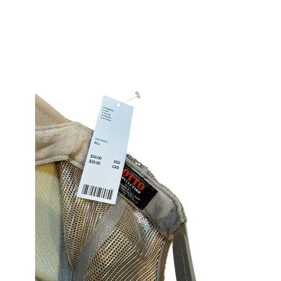 Urban Outfitters Tan VARSITY Truckers Cap One Size Snapback OTTO NWT READ - Picture 7 of 8